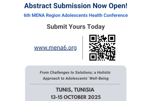  Abstract Submission Now Open! - 6th MENA Region Adolescents Health Conference