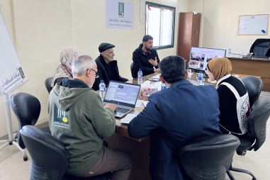 زيارة وفد الصليب الأحمر الدولي إلى مؤسسة جذور في غزة