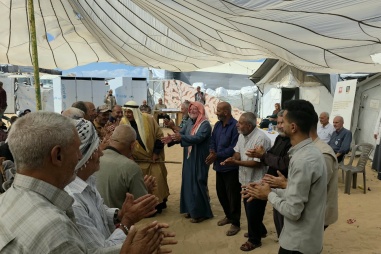 Recreational Event for Older People in Al-Matahin Area of Gaza