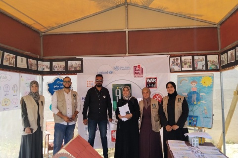 جذور تشارك في معرض الصحة النفسية والدعم النفسي الاجتماعي في غزة