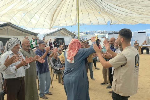 Recreational Event for Older People in Al-Matahin Area of Gaza